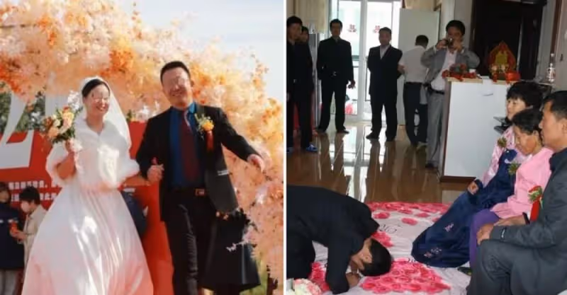 拾荒母親參加兒子婚禮，司儀叫到母親名字時，岳父母跪下了！