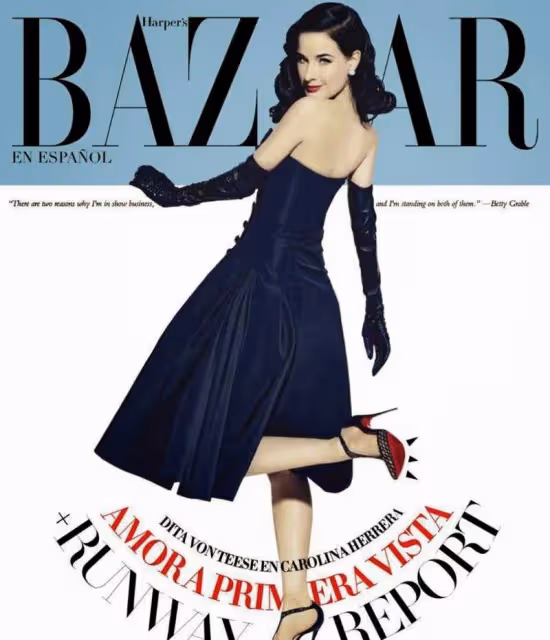 時尚舞娘蒂塔·萬提斯 (Dita Von Teese)的時尚大片