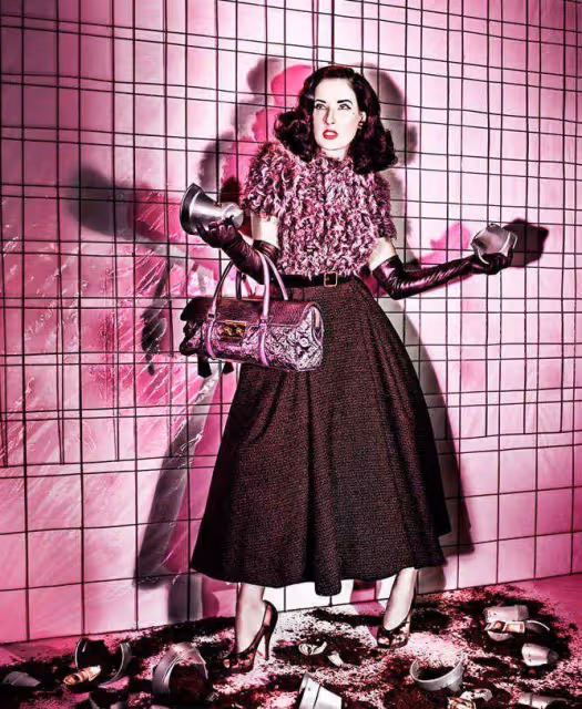 時尚舞娘蒂塔·萬提斯 (Dita Von Teese)的時尚大片