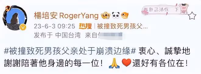 被撞學生母親跳樓去世,孩子爸處於崩潰的邊緣,多位明星為其發聲