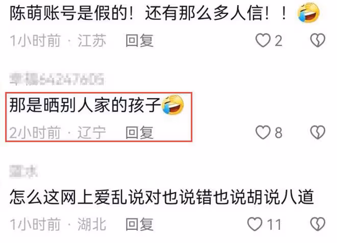 陳萌官宣產下雙胞胎,孩子樣貌不像朱小偉,網友建議做親子鑑定