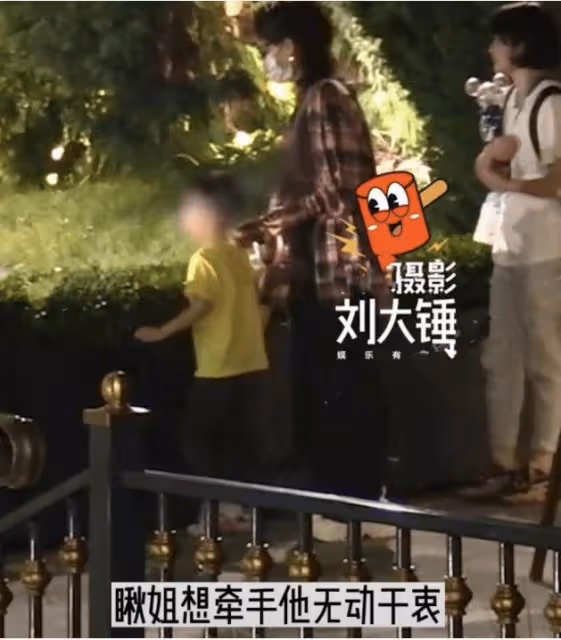 趙麗穎帶娃游迪士尼,4歲想想當場鬧脾氣,多次拒絕媽媽牽手
