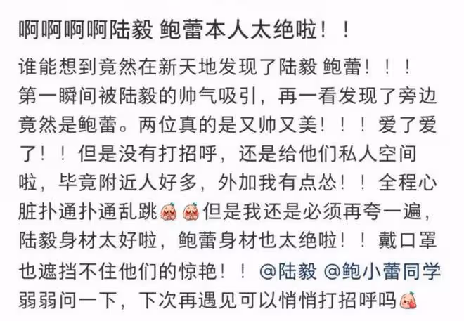 陸毅鮑蕾逛街被偶遇,牽手同行感情穩定,陸毅背影年輕獲誇讚