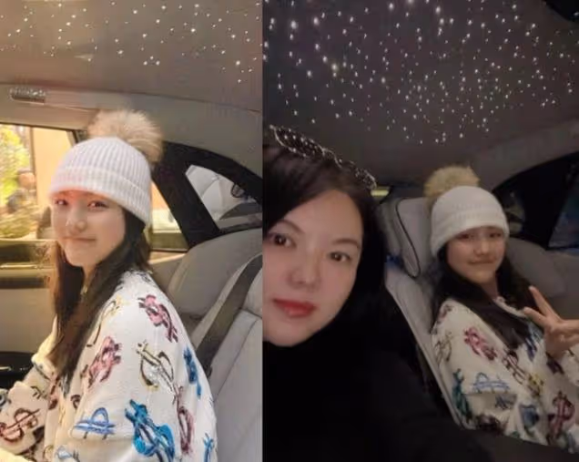 王詩齡與蔣麗莎女兒做蛋糕,穿萬元外套顯闊氣,兩人對比太明顯