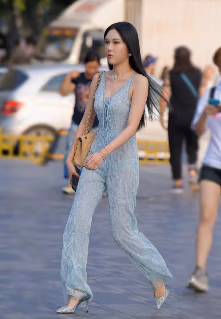 連體褲也能穿得如此撩人？宋妍霏大膽露背，曼妙身材令人叫絕！