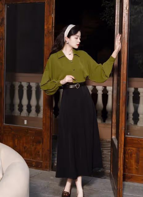 春天過後才發現鉛筆裙不適合!滿大街都是「風鈴草裙」,優雅又顯瘦