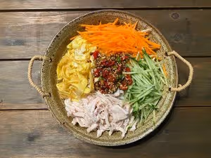 雞絲涼麵(快手菜)