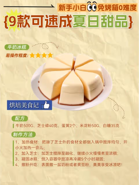 免烤箱0難度!9款烘焙小白可速成夏日甜品❤️