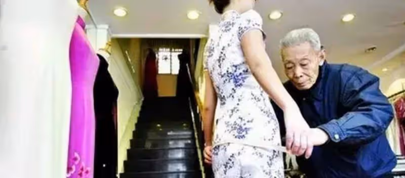 86年做5000多件旗袍,褚宏生:穿旗袍的人不能太瘦,會顯得無趣