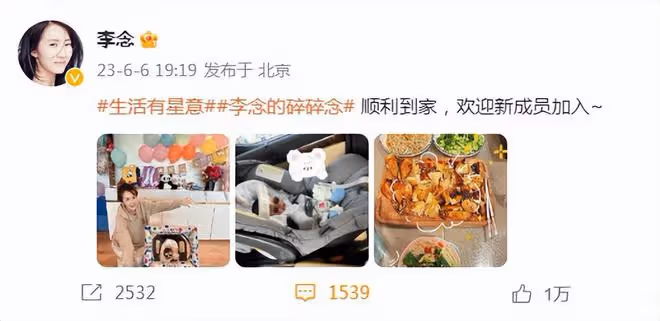 「闊太」李念生三胎後回家坐月子,產後恢復超好,三寶性別曝光