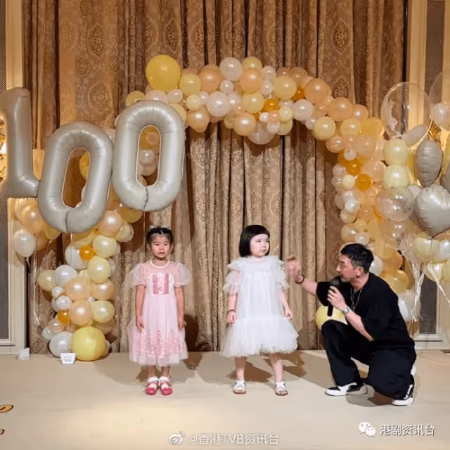 Lucy濃妝紅唇現身細妹Sucy百日宴!壓軸跳開花舞颱風強勁