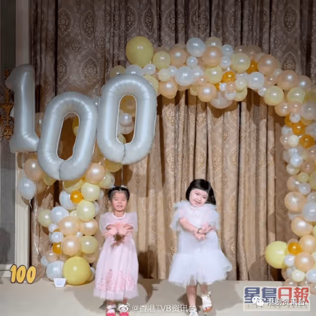 Lucy濃妝紅唇現身細妹Sucy百日宴!壓軸跳開花舞颱風強勁