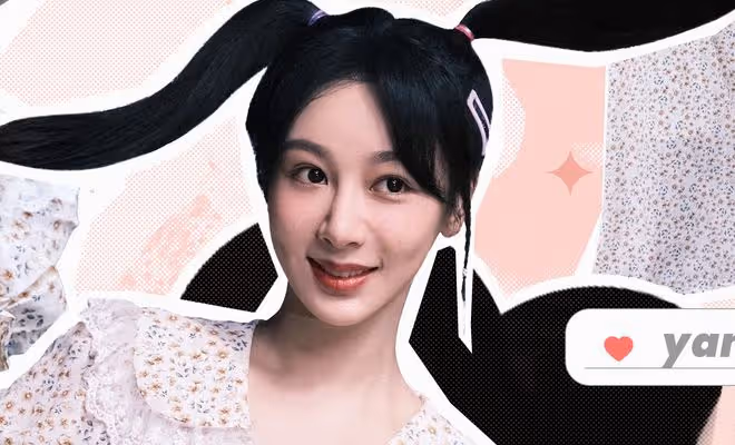 楊紫曬美照慶祝六一節,扎雙馬尾穿碎花裙賣萌,30歲少女感依舊