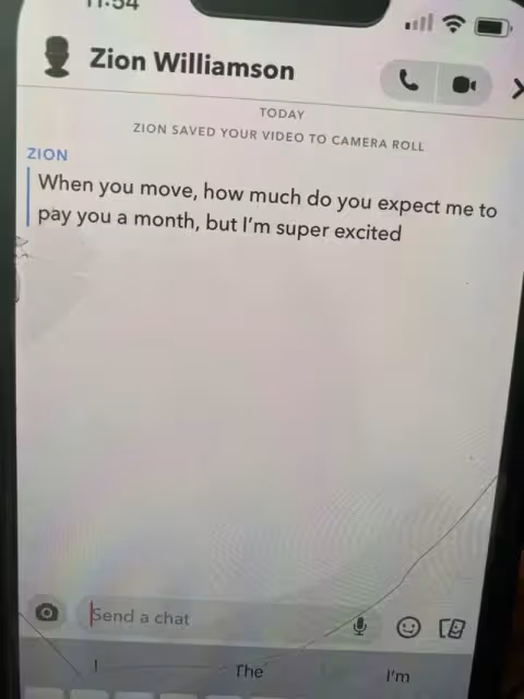 錫安竟是個渣男!剛宣布女友懷孕就被曝出軌:對方曬證據爆錘胖虎