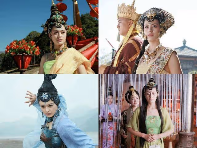 女兒國國王誰更美?朱琳端莊,胡靜霸氣,舒暢趙麗穎像嬌俏女孩