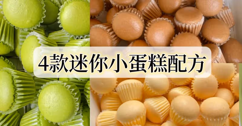 【四款口味迷你小蛋糕合集】不開裂不回縮