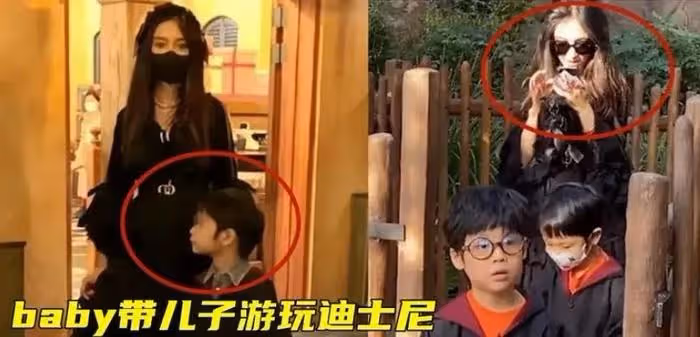 baby帶娃逛街被偶遇,6歲小海綿身高超過媽媽腰間,被贊活潑可愛