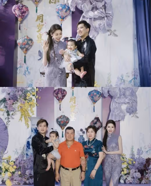 陳佩斯外甥女為女兒慶生,周歲宴好華麗,父親「趙子龍」久違現身