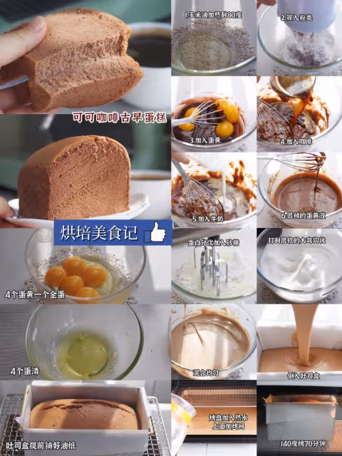 6款咖啡蛋糕配方，超級香