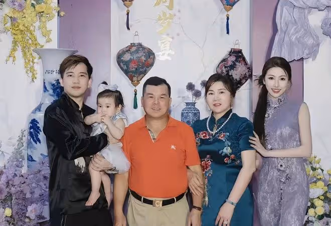 陳佩斯外甥女為女兒慶生,中式周歲宴顯隆重,潮汕豪門公婆罕露面