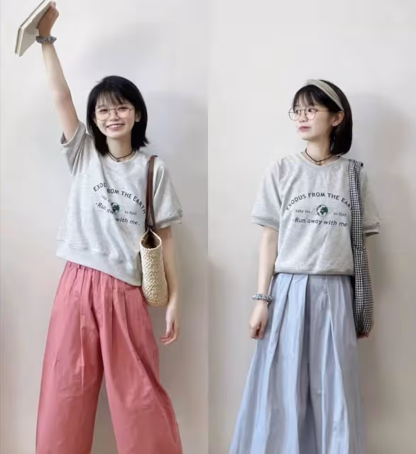 夏天衣服不要買太多，有T恤和襯衫就足夠，這些搭配真減齡