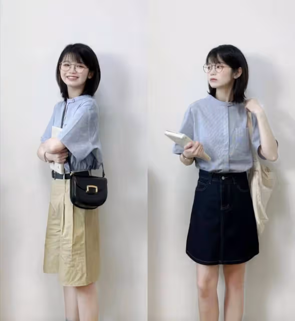 夏天衣服不要買太多,有T恤和襯衫就足夠,這些搭配真減齡