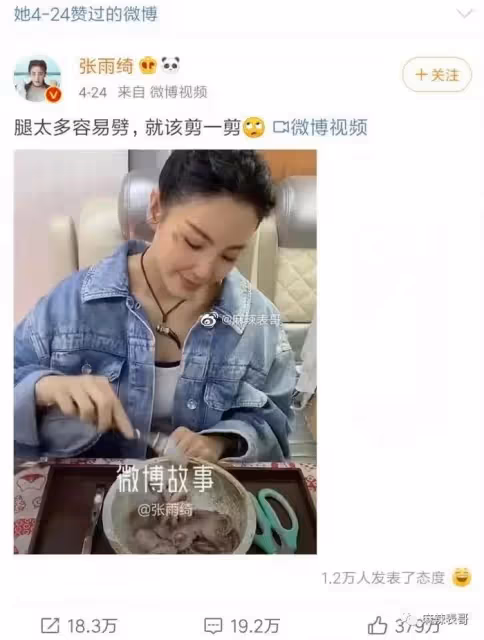 張雨綺發言惹眾怒，這一次，明星們的「底褲」都被扒乾淨了