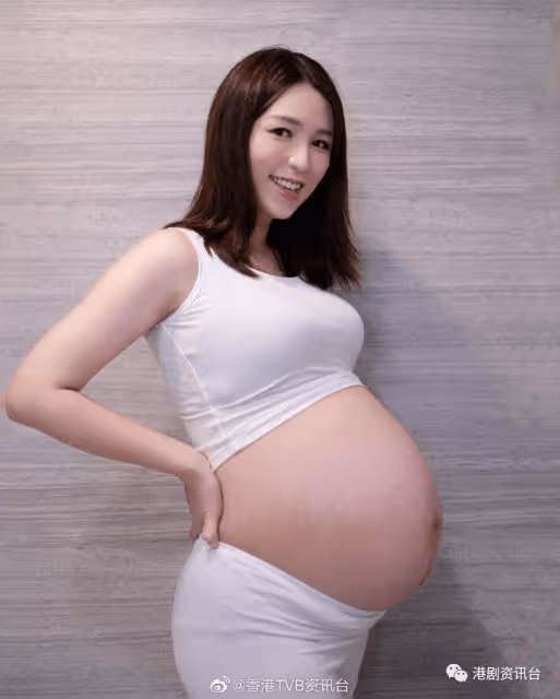 TVB女星懷孕8個月44吋巨肚!腰痛流汗抽筋睡眠超級差