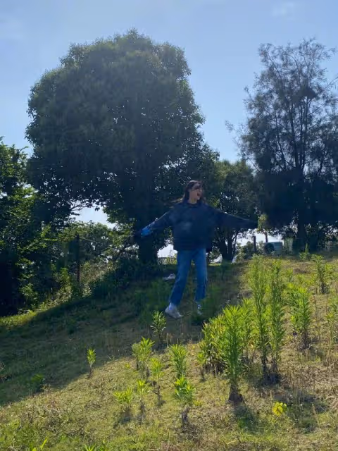 張馨予乘遊艇出海,吹海風看美景超愜意,與國旗合影好感度拉滿