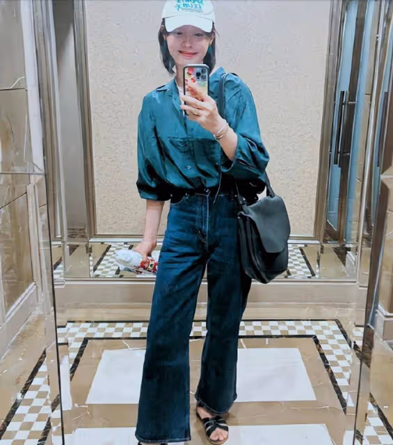 「奇蹟白白」在線換裝,她的私服穿搭永遠的神,休閒風瞬間吸睛