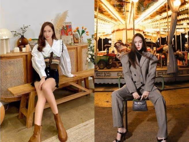 Jessica鄭秀妍私服打扮非泡泡袖不穿,打造女神氣場