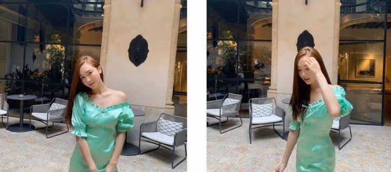 Jessica鄭秀妍私服打扮非泡泡袖不穿,打造女神氣場
