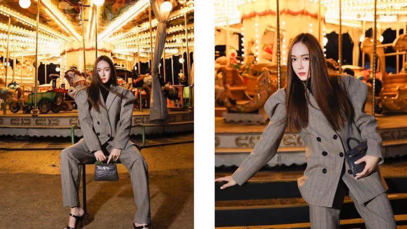 Jessica鄭秀妍私服打扮非泡泡袖不穿,打造女神氣場