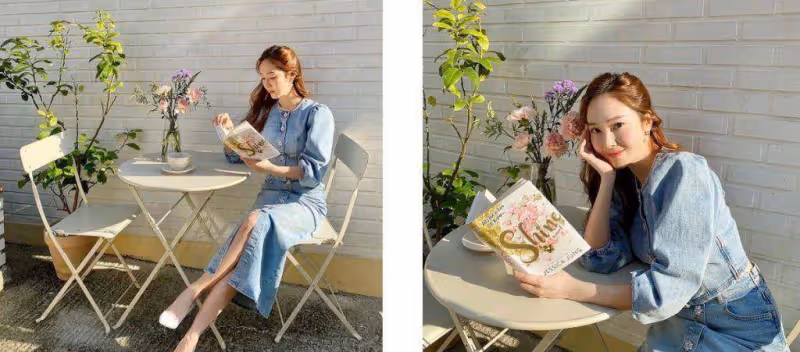 Jessica鄭秀妍私服打扮非泡泡袖不穿,打造女神氣場