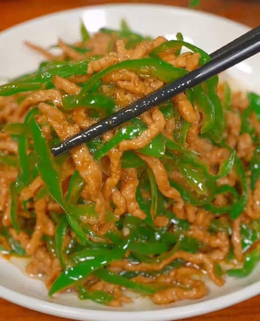 青椒炒肉絲