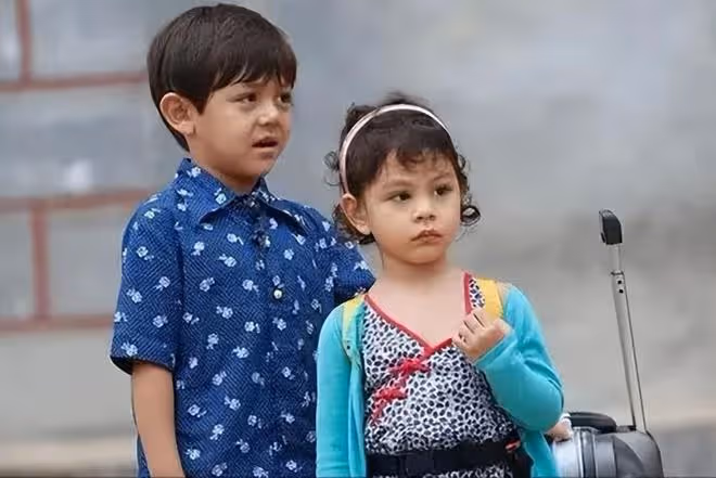 劉燁兒女被偶遇,諾一發福、穿著奇異,11歲霓娜被贊像Angelababy