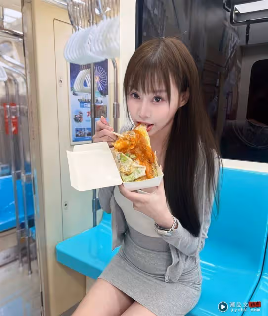 美女大胃王穿「超凶激緊」公然違反規定捷運飲食?遭掀真相網傻眼:好壞