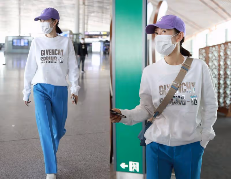 劉敏濤這麼穿真減齡,「糖果」色系私服造型,盡顯青春活力又醒目