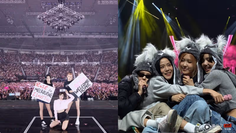 超狂歌迷「螢光人」造型引起BLACKPINK注意!現場被點名跳舞!