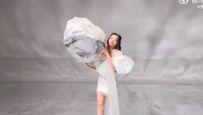 張靚穎《潮光》拍攝花絮曝光，在深海舉起巨石差點砸到魚尾巴