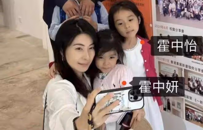 郭晶晶高調曬出一家五口正臉照,女兒們顏值頗高像極了奶奶朱玲玲