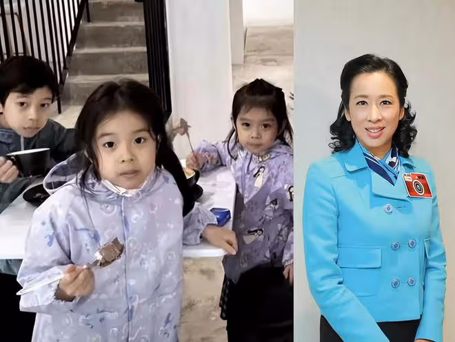 郭晶晶高調曬出一家五口正臉照,女兒們顏值頗高像極了奶奶朱玲玲
