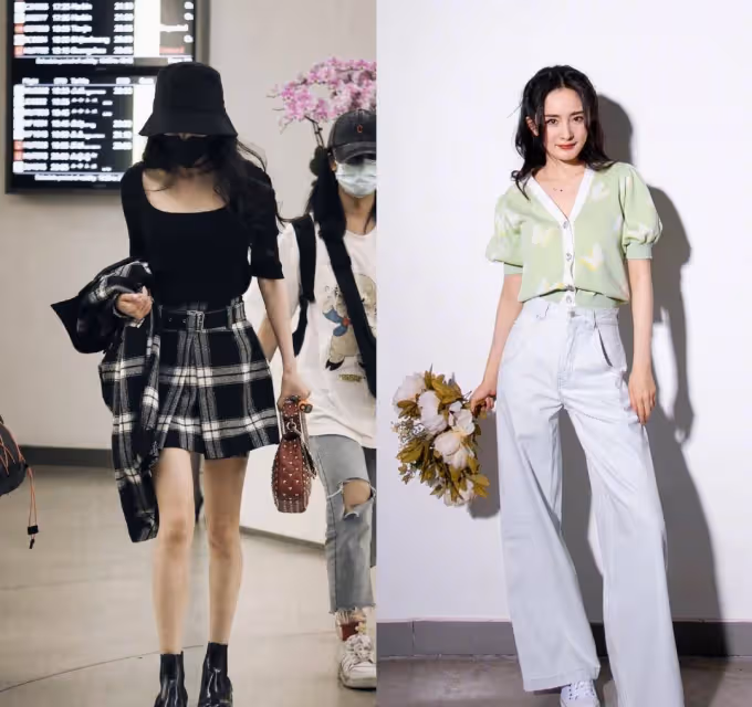 看完了楊冪私服穿搭大合集,總結出她的4個穿搭套路,值得借鑑