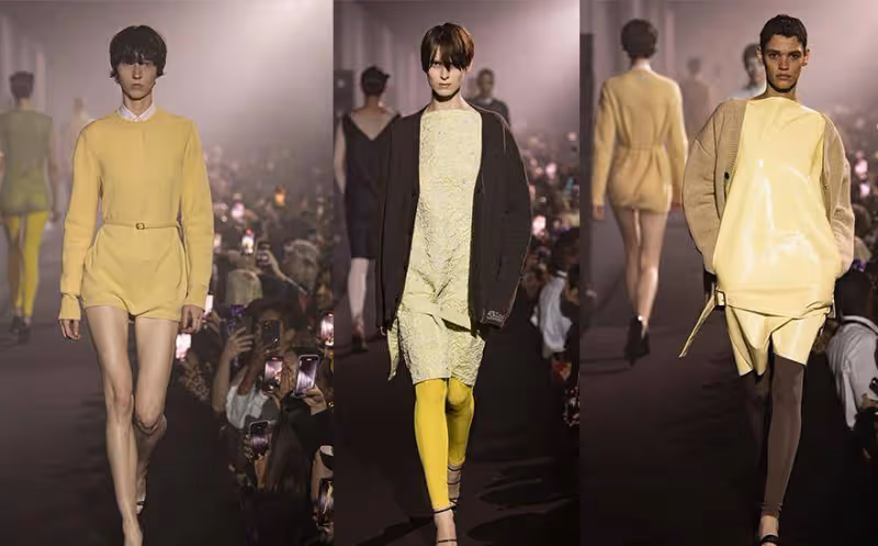 Raf Simons 2023春夏系列,純色也有修身的柔美