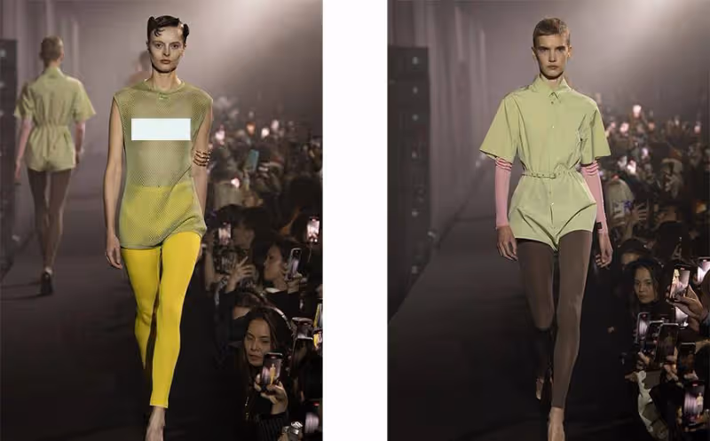 Raf Simons 2023春夏系列,純色也有修身的柔美
