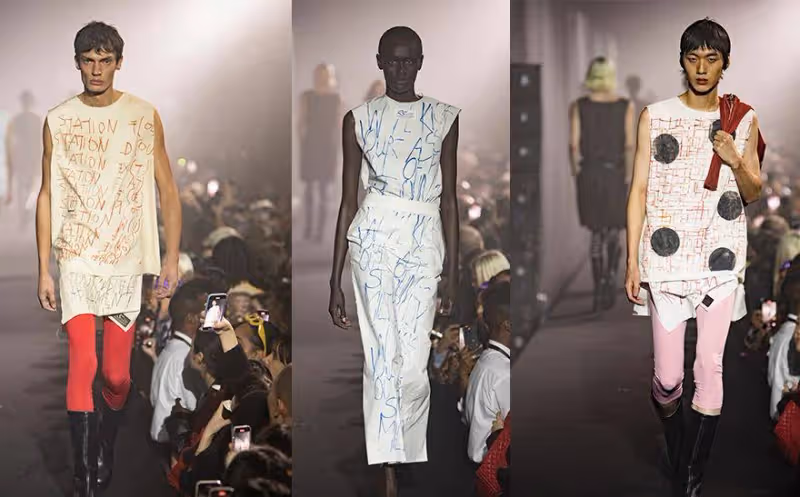 Raf Simons 2023春夏系列,純色也有修身的柔美