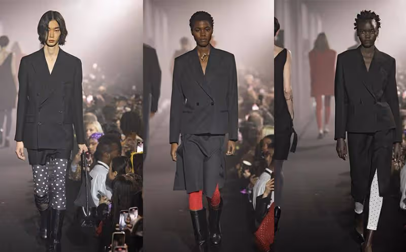 Raf Simons 2023春夏系列,純色也有修身的柔美