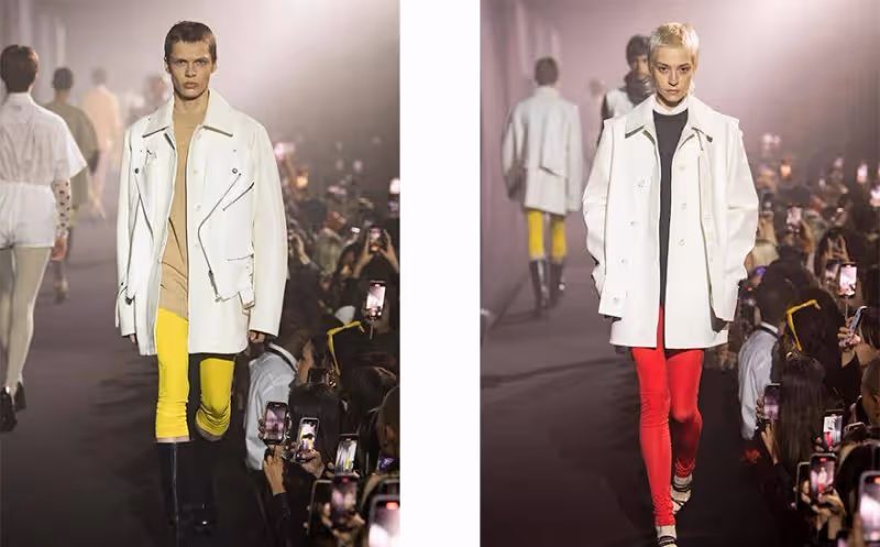 Raf Simons 2023春夏系列,純色也有修身的柔美