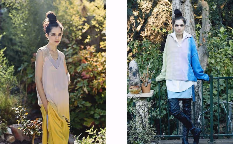 Raquel Allegra 2023春夏系列,漸變色彩,寬鬆裙裝的舒適