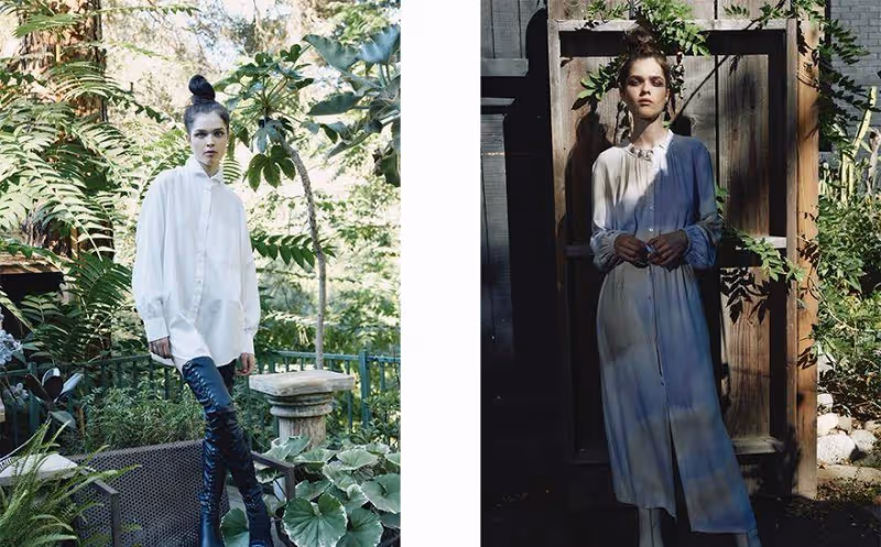 Raquel Allegra 2023春夏系列,漸變色彩,寬鬆裙裝的舒適